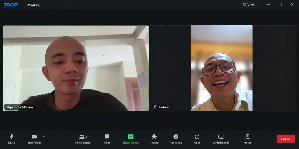 Diskusi dan konsultasi personal bersama mentor DIGROW